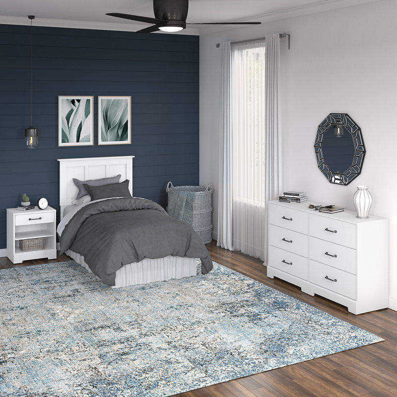 Kathy Ireland Home by Bush Furniture River Brook 3 Piece Bedroom Set